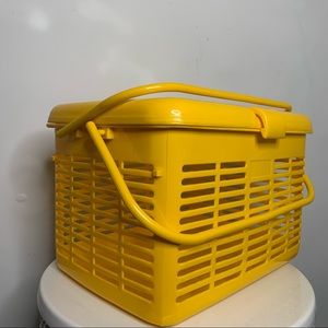 Yellow Picnic Basket (Plastic)